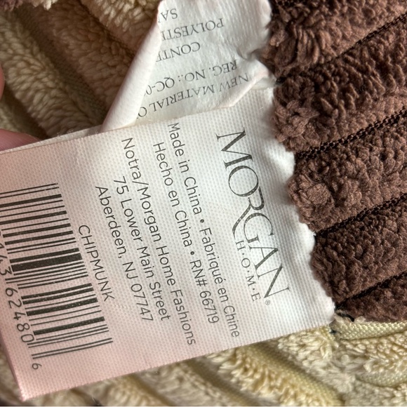 Morgan Home Squirrel Chipmunk “Dale” Weighted Plush Door Stopper Brown Corduroy - Picture 9 of 11